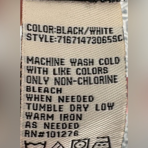 ECI New York Women's Dress Black/White Geometric Print Tie Back - Picture 9 of 10